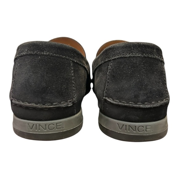 Vince Men's Black Suede Slip On Loafers - Picture 8 of 11